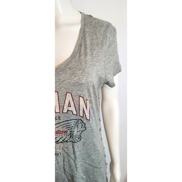 Indian Motorcycles Lace-Up Sides Tee - Size M - Picture 6 of 10